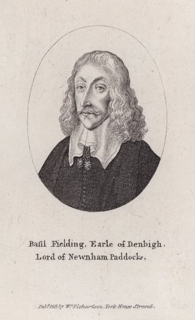Basil Feilding, 2nd Earl of Denbigh, English diplomat, politician and Parliamentarian soldier in the Civil War by Wenceslaus (after) Hollar