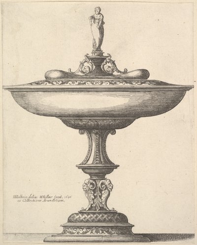A Wide Cup with Ornamental Stem by Wenceslaus Hollar
