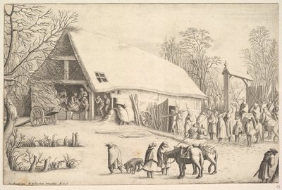 Adoration of the Kings, after Augustin Braun by Wenceslaus Hollar