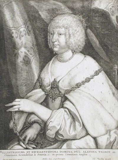 Althea Talbot, Lady Arundel by Wenceslaus Hollar