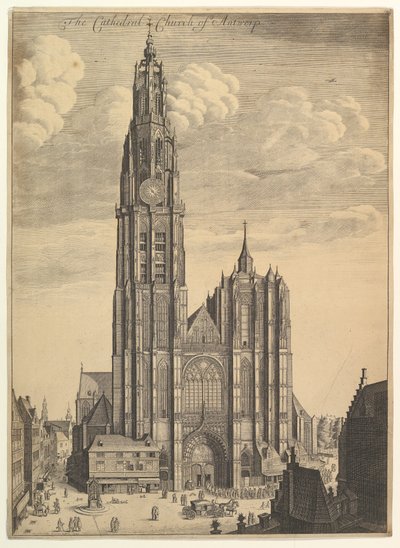 Antwerp Cathedral (Prospect of the Tower of the Cathedral Church) by Wenceslaus Hollar