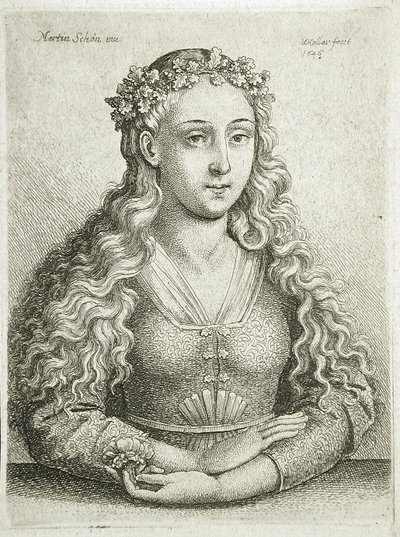 Bust of a Woman by Wenceslaus Hollar