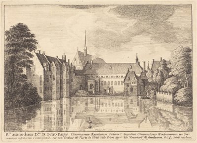 Groenendael Abbey by Wenceslaus Hollar
