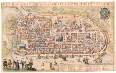 Hollar-Rostock by Wenceslaus Hollar