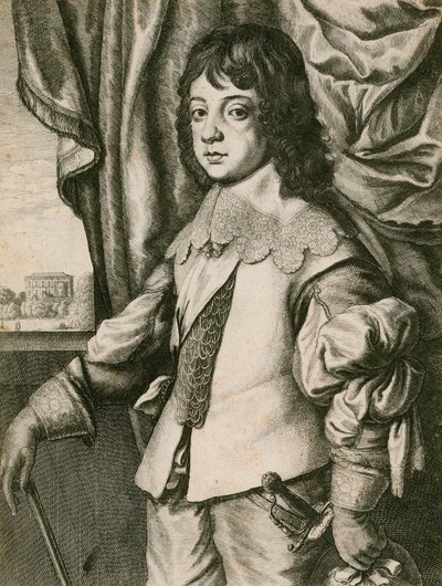 King Charles II as a boy by Wenceslaus Hollar