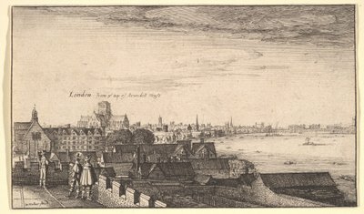 London from Arundel House by Wenceslaus Hollar