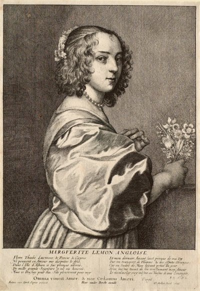 Marguerite Lemon English by Wenceslaus Hollar