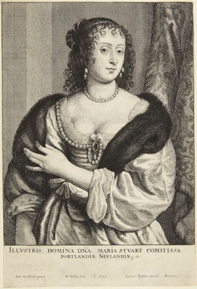 Mary Stuart by Wenceslaus Hollar