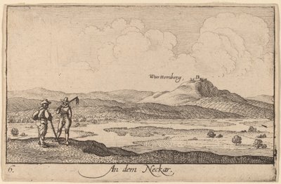 On the Neckar by Wenceslaus Hollar