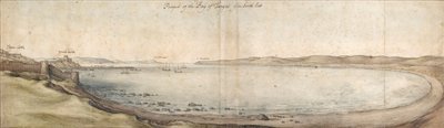 Prospect of the Bay of Tangier from the South-East by Wenceslaus Hollar