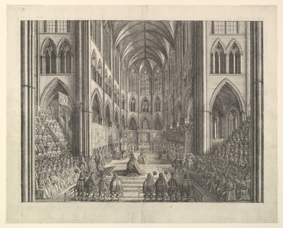 The Coronation of King Charles II in Westminster Abbey, April 23, 1661 (from John Ogilby