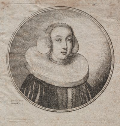 Woman with a Millstone Ruff by Wenceslaus Hollar