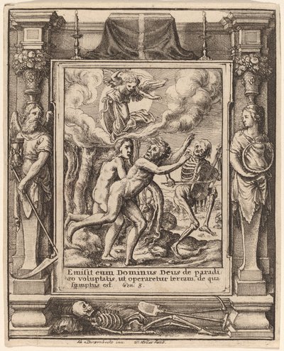 Paradise Lost by Wenceslaus Hollar after Hans Holbein the Younger after Abraham van Diepenbeeck