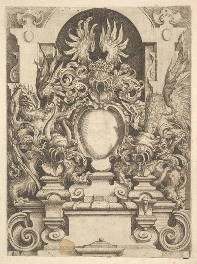 Design for a Cartouche, Plate from Dietterlin