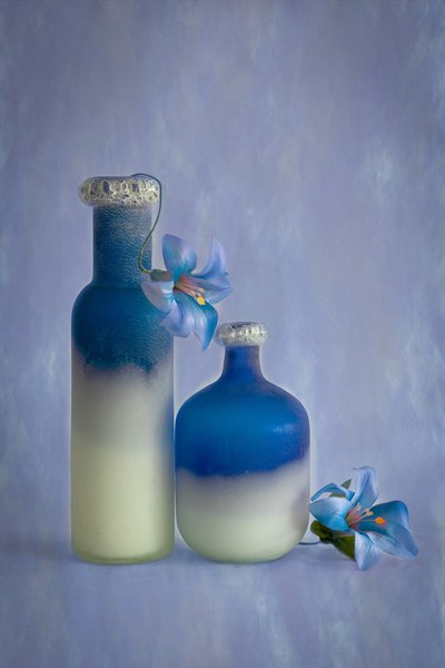 Serene Blue Still Life by Wendy Xu