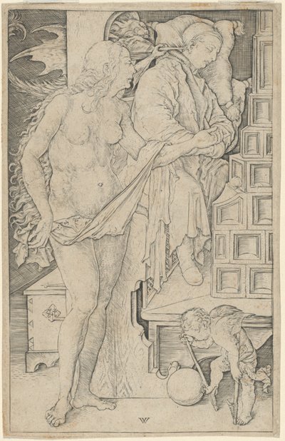 The Dream of the Doctor by Wenzel von Olmutz, after Albrecht Dürer