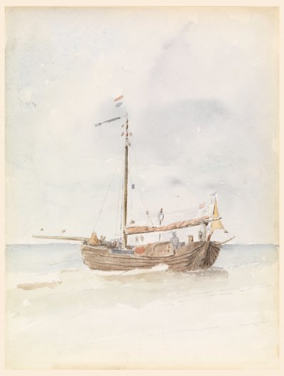 A Dutch Barge, August 20, 1887 by Whitney Warren Jr.