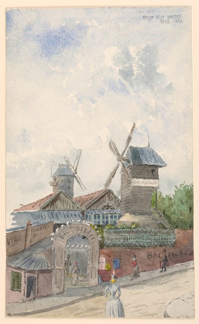 Moulin de la Galette, Paris, April 1887 by Whitney Warren Jr.