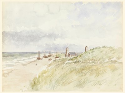 The Shore at Kativigh, Holland, August 21, 1887 by Whitney Warren Jr.