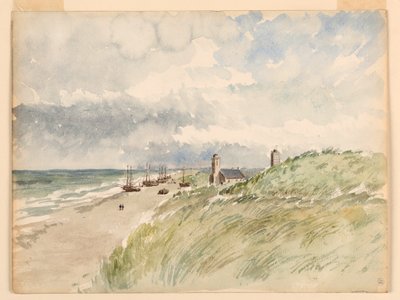 The Shore at Kativigh, Holland, August 21, 1887 by Whitney Warren Jr.