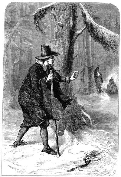 Roger Williams in the Forest, America by Whymper