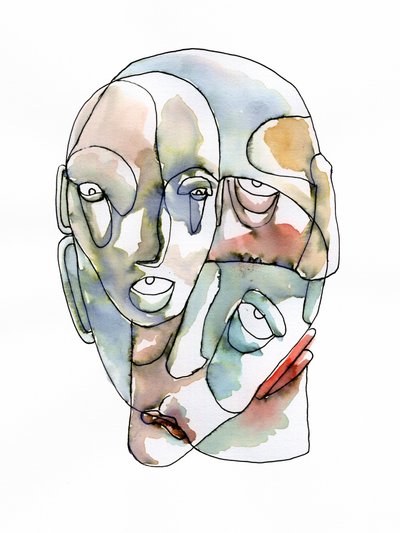 Fragmented Human Faces by Wildemar Doomgriever