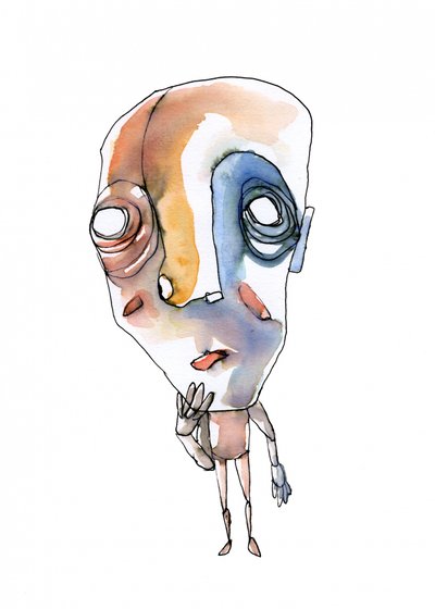 Thoughtful Abstract Figure by Wildemar Doomgriever