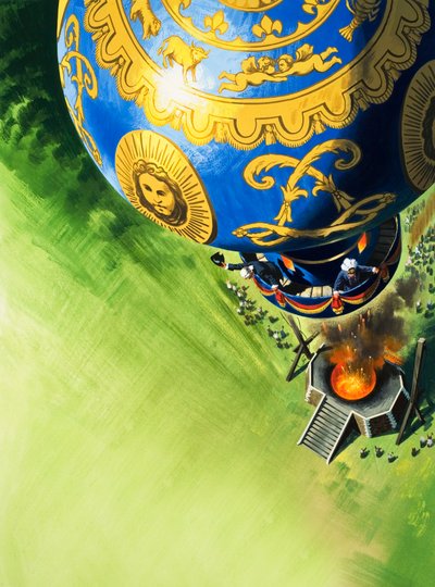 Balloon ascent by Wilf (20th century) Hardy