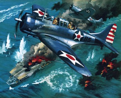 Battle of Midway by Wilf (20th century) Hardy