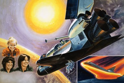 Inside Story: The Women Who Will Conquer Space by Wilf (20th century) Hardy