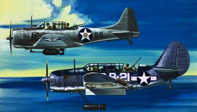 Into the Blue: American War-planes (1941-45) by Wilf (20th century) Hardy