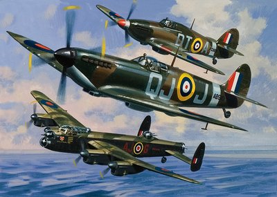Spitfires by Wilf (20th century) Hardy