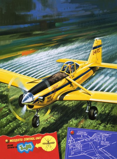The HDN Fieldmaster, a Low-Wing Aircraft Designed for Crop Spraying by Wilf (20th century) Hardy