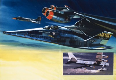 The Martin Marietta X-24B shuttle by Wilf (20th century) Hardy