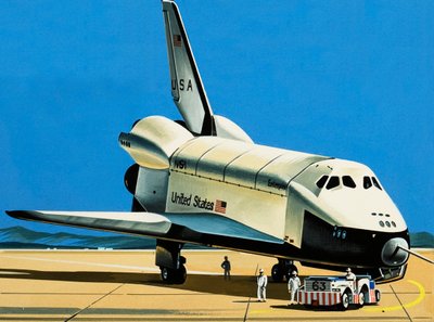The Space Shuttle by Wilf (20th century) Hardy