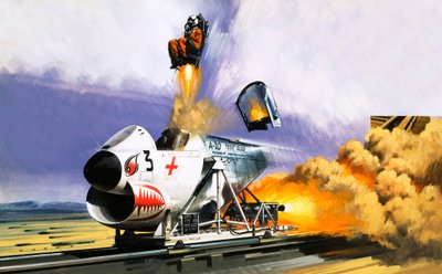 Unidentified High Speed Cart with Ejector Seat by Wilf (20th century) Hardy