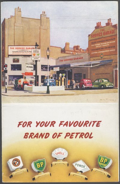 Shell, BP, National Benzole by Wilfred Fryer