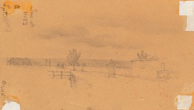 Landscape with Walking Figure by Wilhelm Bendz