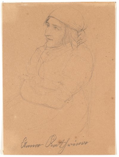 Seated Woman. Profile to the Left by Wilhelm Bendz