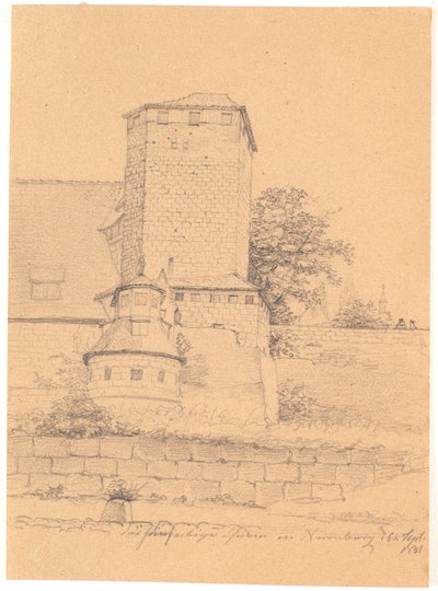 Tower Building. Nuremberg by Wilhelm Bendz
