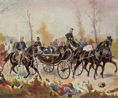 Emperor Napoleon is Escorted to the King by Bismarck, 2 September 1870 by Wilhelm Camphausen