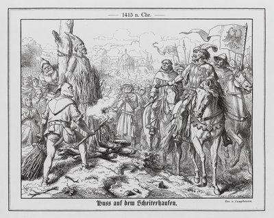 Jan Hus Burned at the Stake, Constance by Wilhelm Camphausen