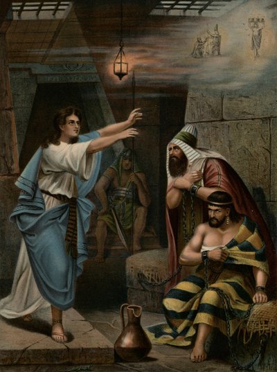 Joseph interpreting the dreams of his fellow prisoners by Wilhelm Ebbinghaus