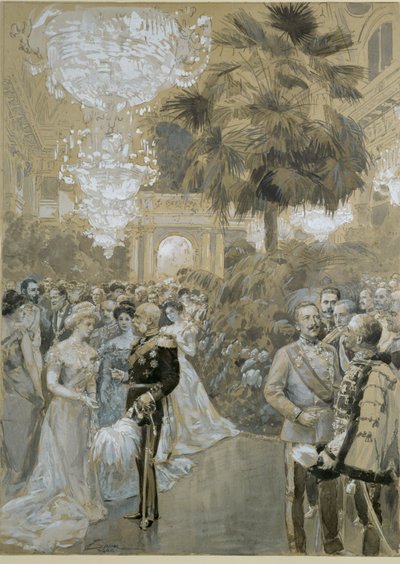 Court Ball at the Vienna Hofburg, the Town Palace of the Emperors of Austria-Hungary by Wilhelm Gause