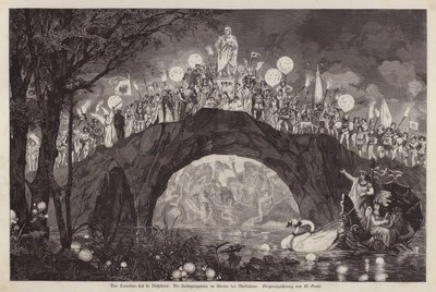 Festival celebrating Peter von Cornelius in the Malkastenpark, Dusseldorf, Germany by Wilhelm Gause