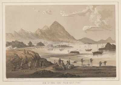 View of Hong Kong from East Point, 1855 by Wilhelm Joseph Heine