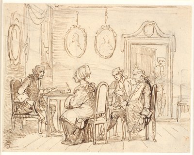 Visit to a Magistrate or Lawyer. Holbergian Scene by Wilhelm Marstrand