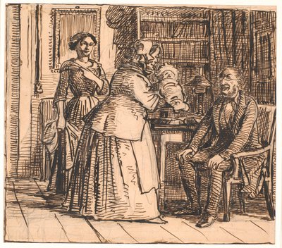 The Midwife Presents the Heir by Wilhelm Marstrand