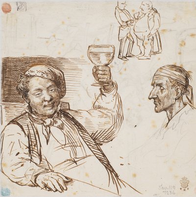 Man with Glass, Man