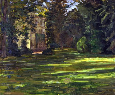 Hemsbach Castle by Wilhelm Trübner